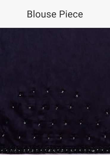 Shimmery Black Sequins Saree With An Embellished Border