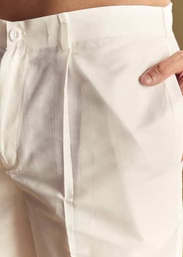 Silk Multi Colored Kurta Set Accented With Foil Floral Work