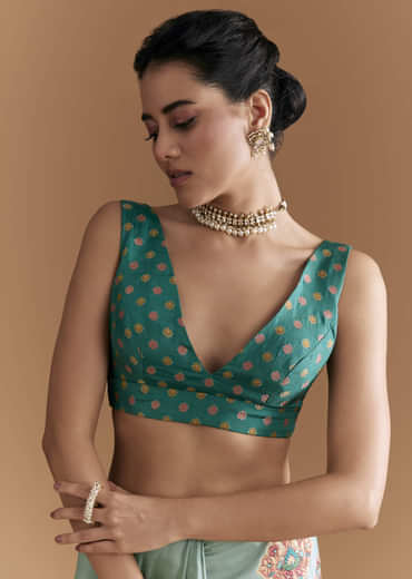 Sky Blue Dola Silk Saree With Madhubani Weave And Embroidery