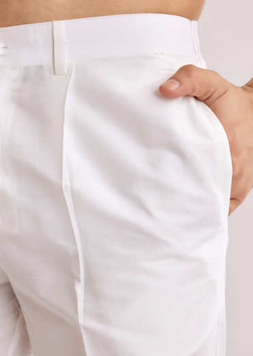 Sky Blue Jacquard Kurta Jacket Set With Animal Print