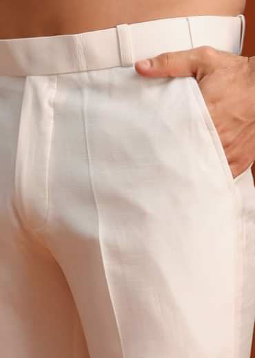 Sky Blue Indo-Western And Kurta Set In Silk With French Knots