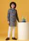 Stylish Blue Cotton Kurta Set For Boys