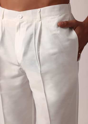 Stylish Blue Silk Kurta Set For Men