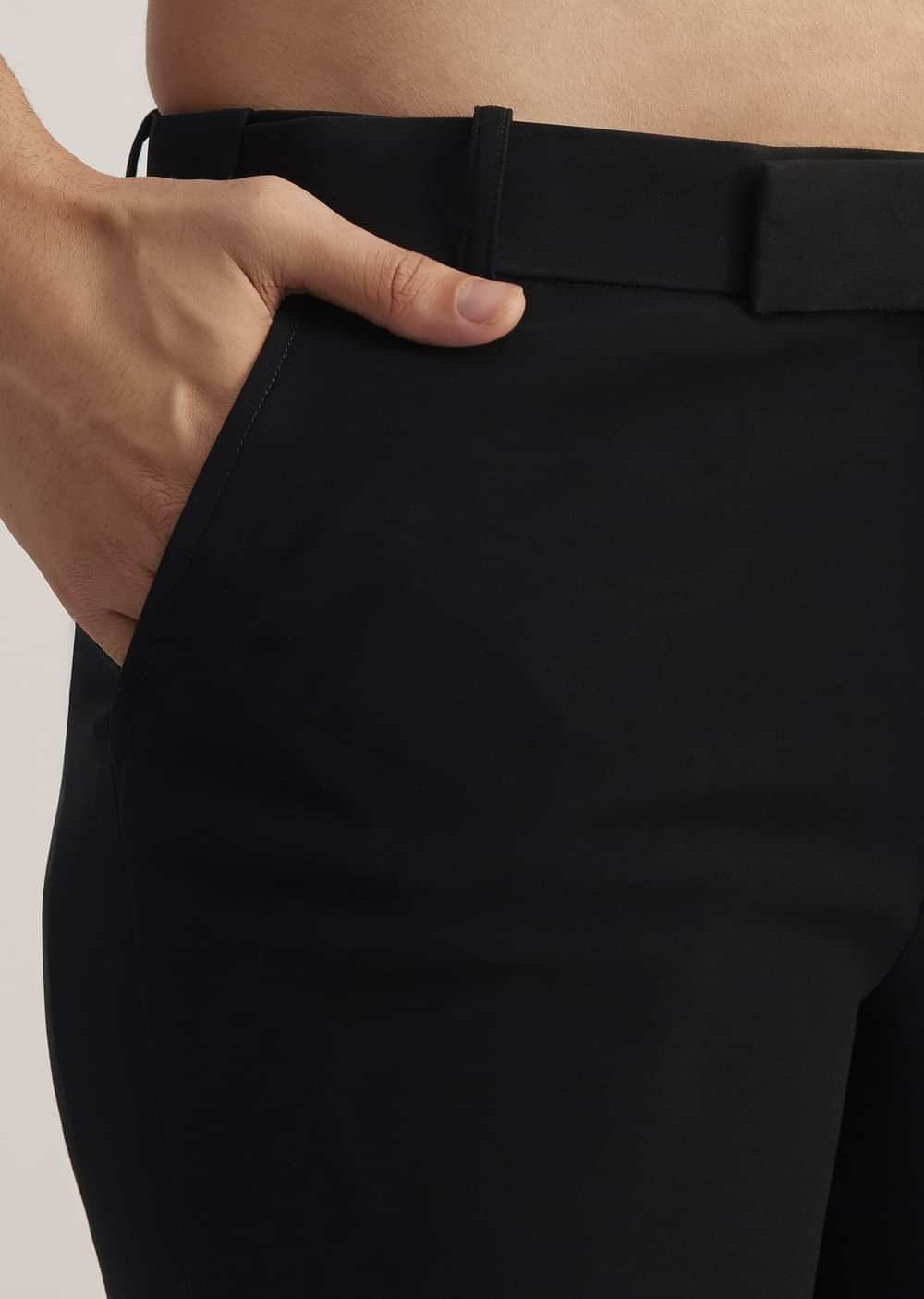 Black Velvet Indowestern Set With Cut Work Embroidery