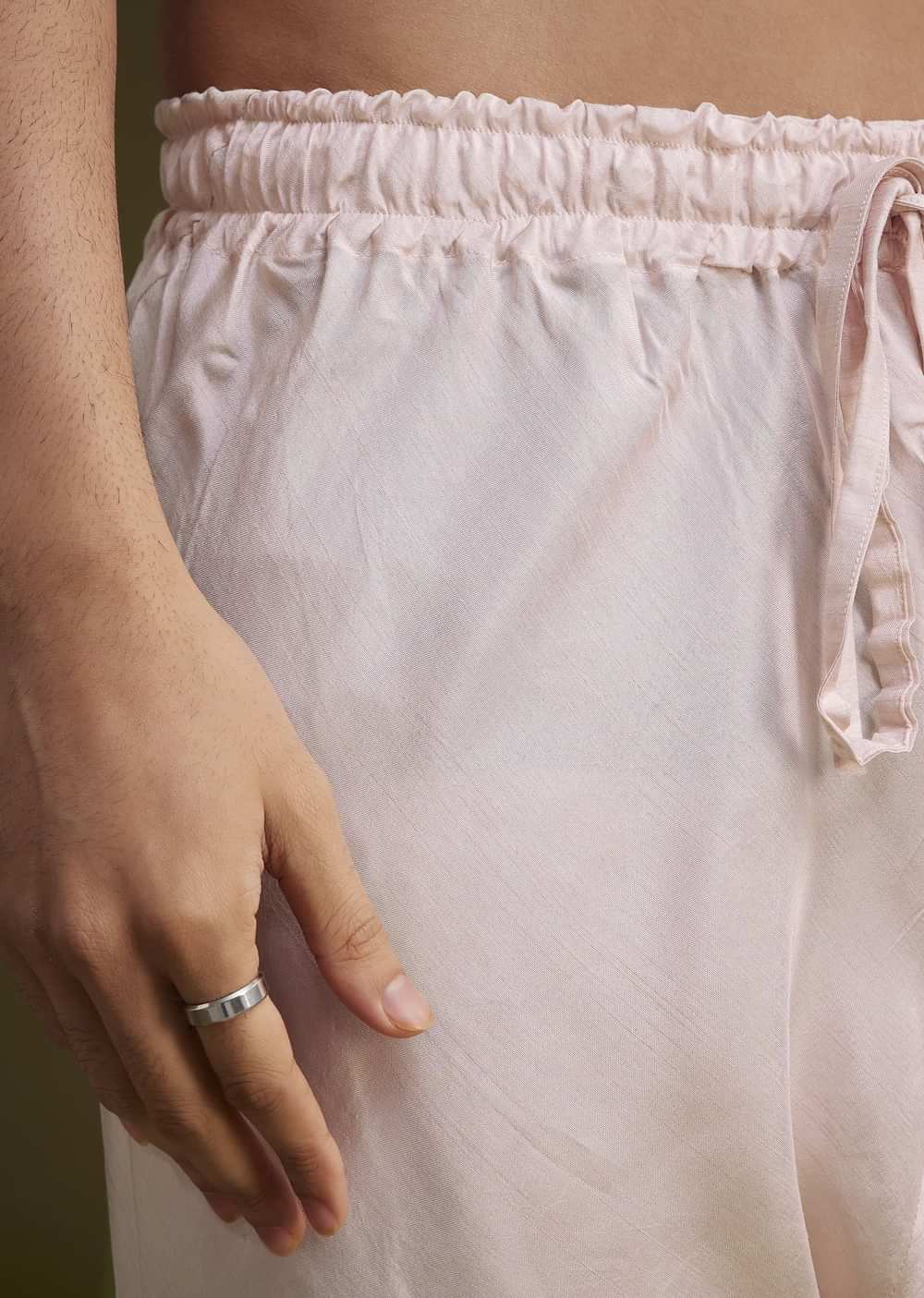 Onion Pink Raw Silk Sherwani Set With Dupatta