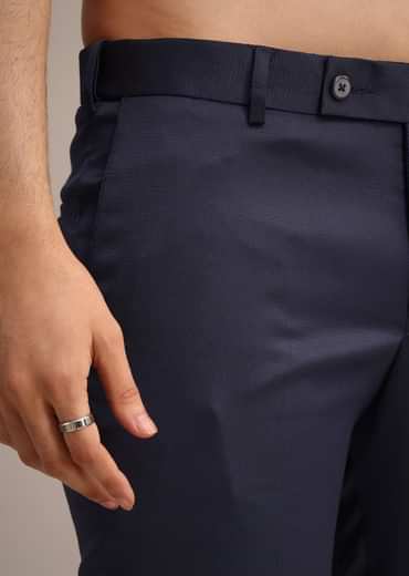 Tuxedo With Intricate Cut Work In Blue