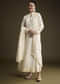 White Chinon Anarkali Suit With Heavy Hand Embroidery