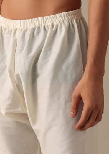 White Mirror Embellished Sherwani Set