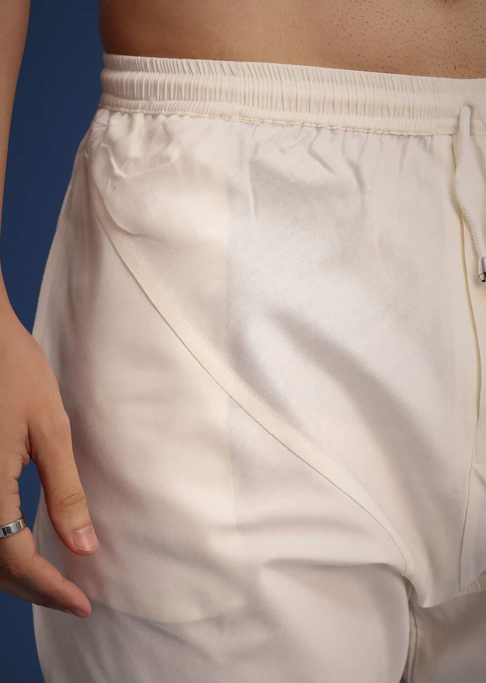 White Silk Zari Work Sherwani Set With Dupatta