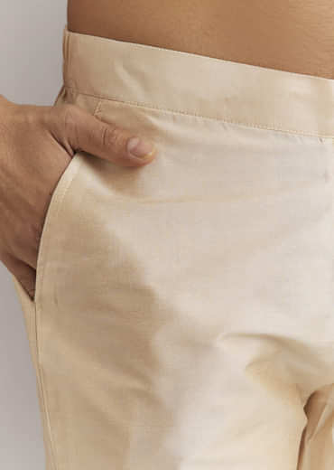 Wine Pashmina Silk Kurta Set With Vine Print Motifs