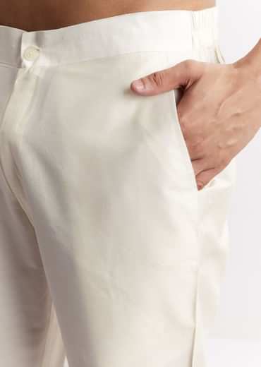 Wine Chanderi Kurta Set With Stone Sequins And Cutdana Work