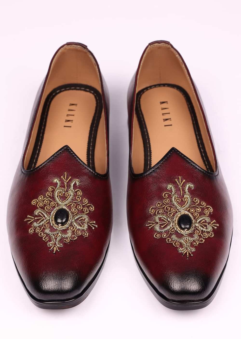 Wine Handwork Jutti For Men