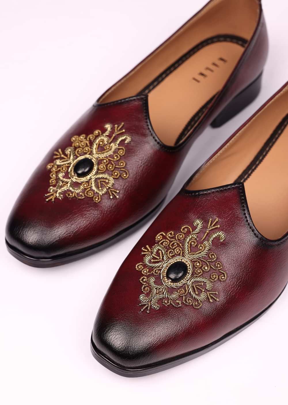 Wine Handwork Jutti For Men