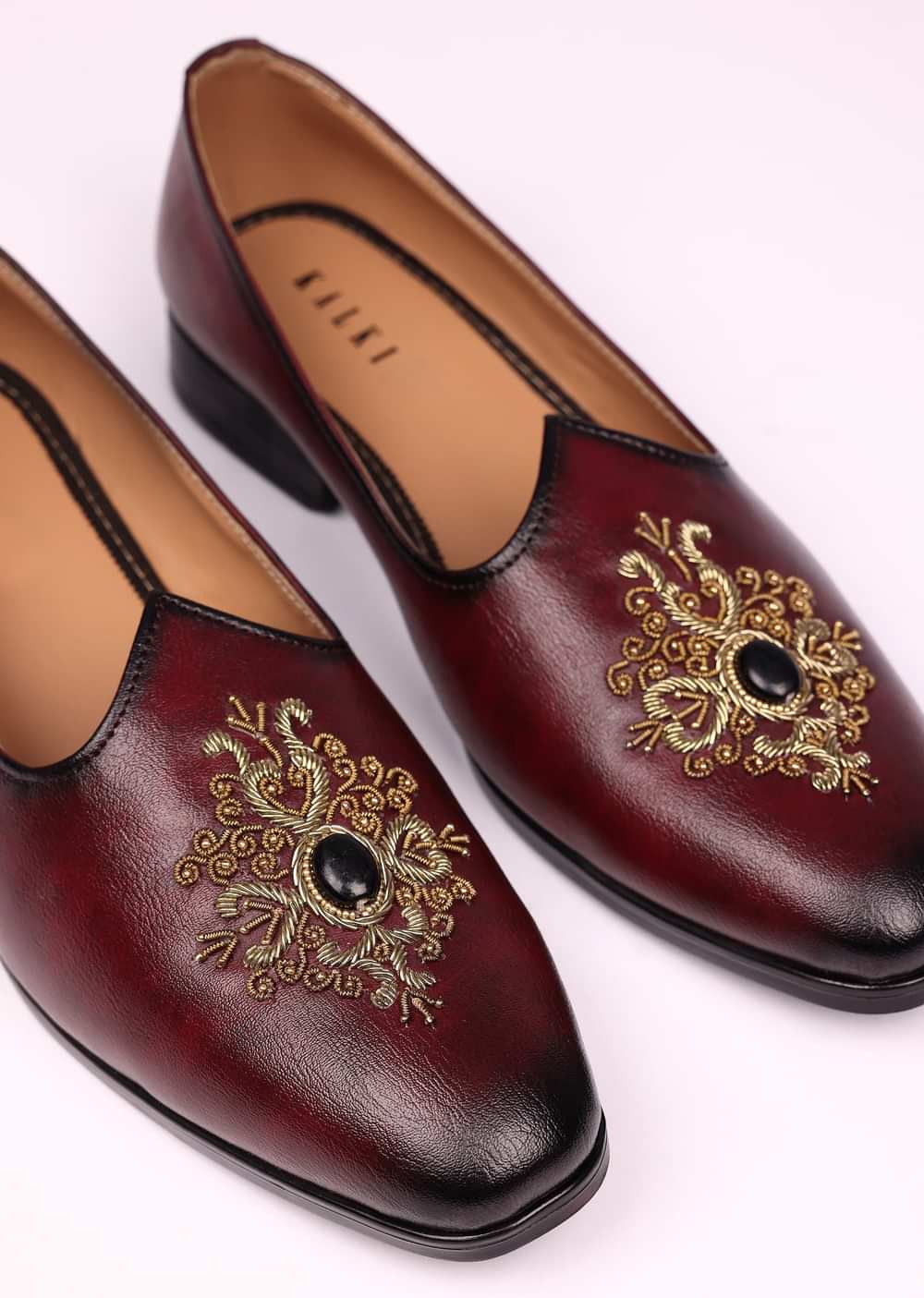 Wine Handwork Jutti For Men