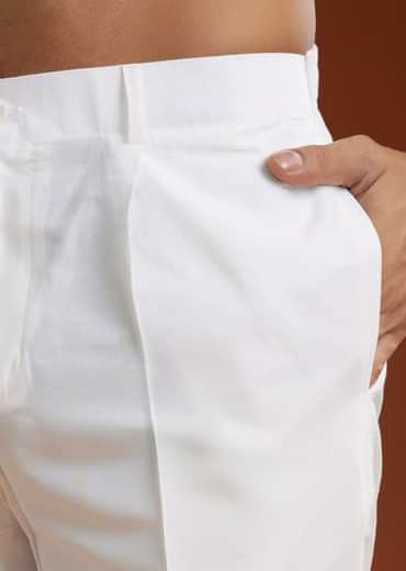 Yellow Banarasi Silk Kurta Pant Set