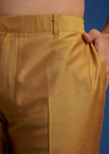 Yellow Cotton Linen Jacket With Stone And Thread Embroidery