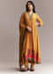 Yellow Floral Anarkali Set