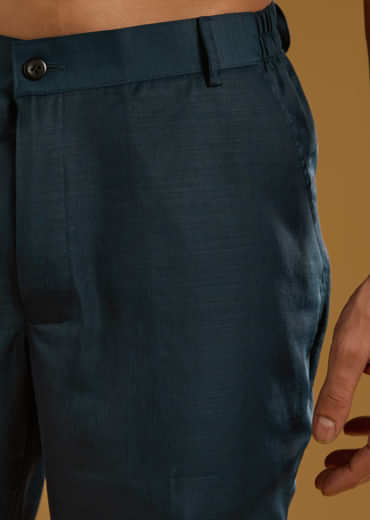 Yellow Silk Floral Kurta Jacket Set For Men With Thread Work