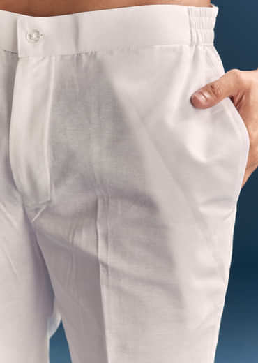 Yellow Silk Kurta Set For Men With Thread And Mirror Embroidery