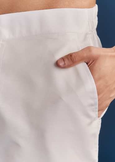 Yellow Silk Kurta Set With Mirror Work