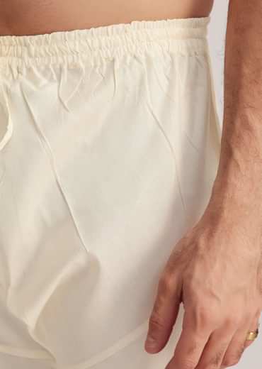 Yellow Abstract Kurta Set