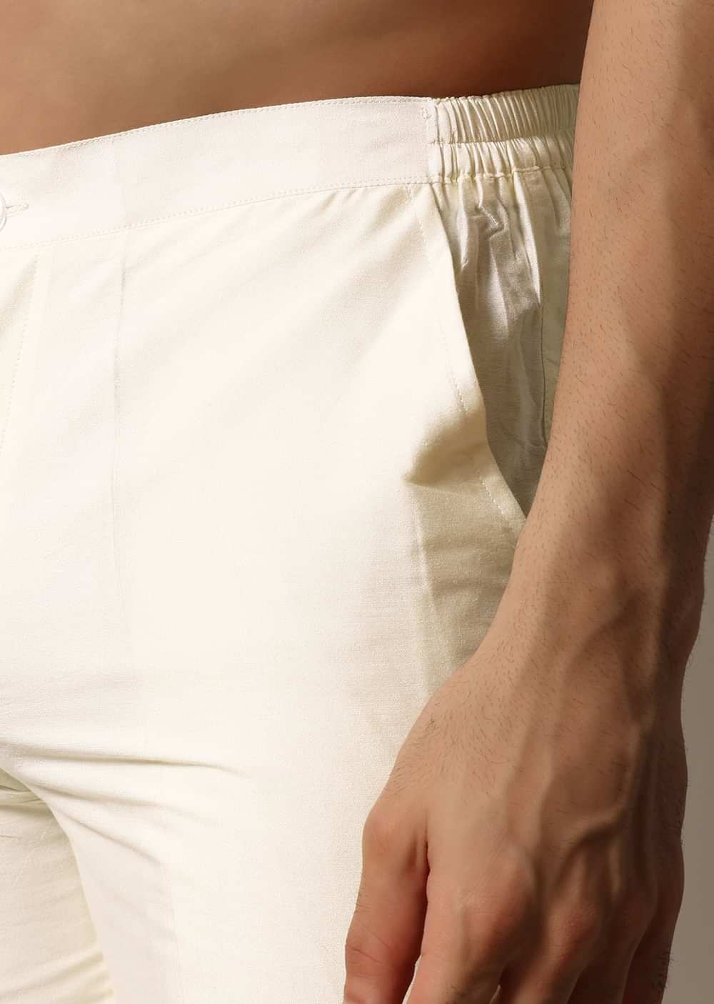 Yellow Floral Embroidered Silk Kurta Jacket Set For Men